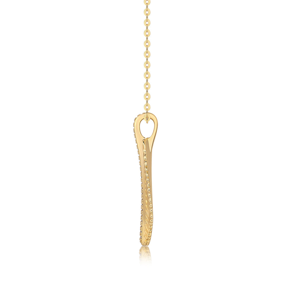 Willow Moissanite Leaf Necklace