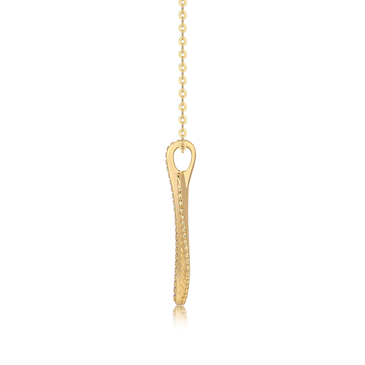 Willow Moissanite Leaf Necklace