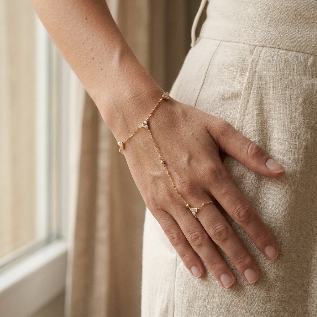 Aurélia Hand Chain Bracelet