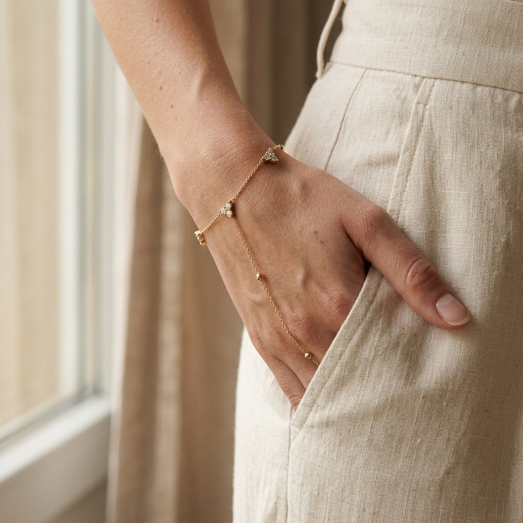 Aurélia Hand Chain Bracelet