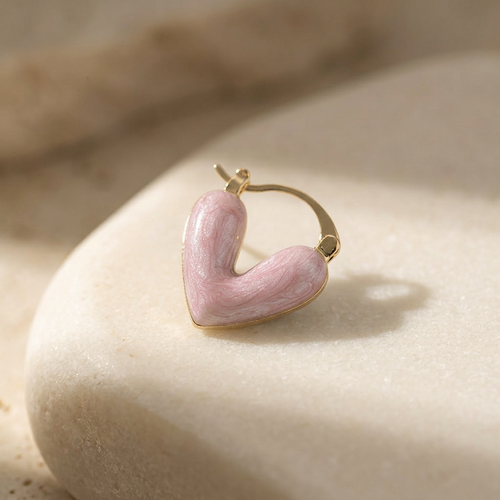 Amour Heart Stud Earrings