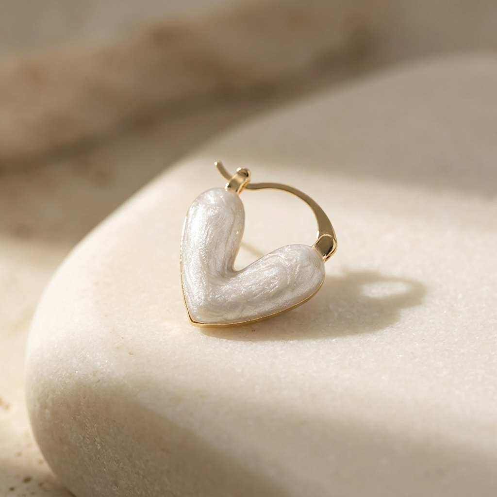 Amour Heart Stud Earrings