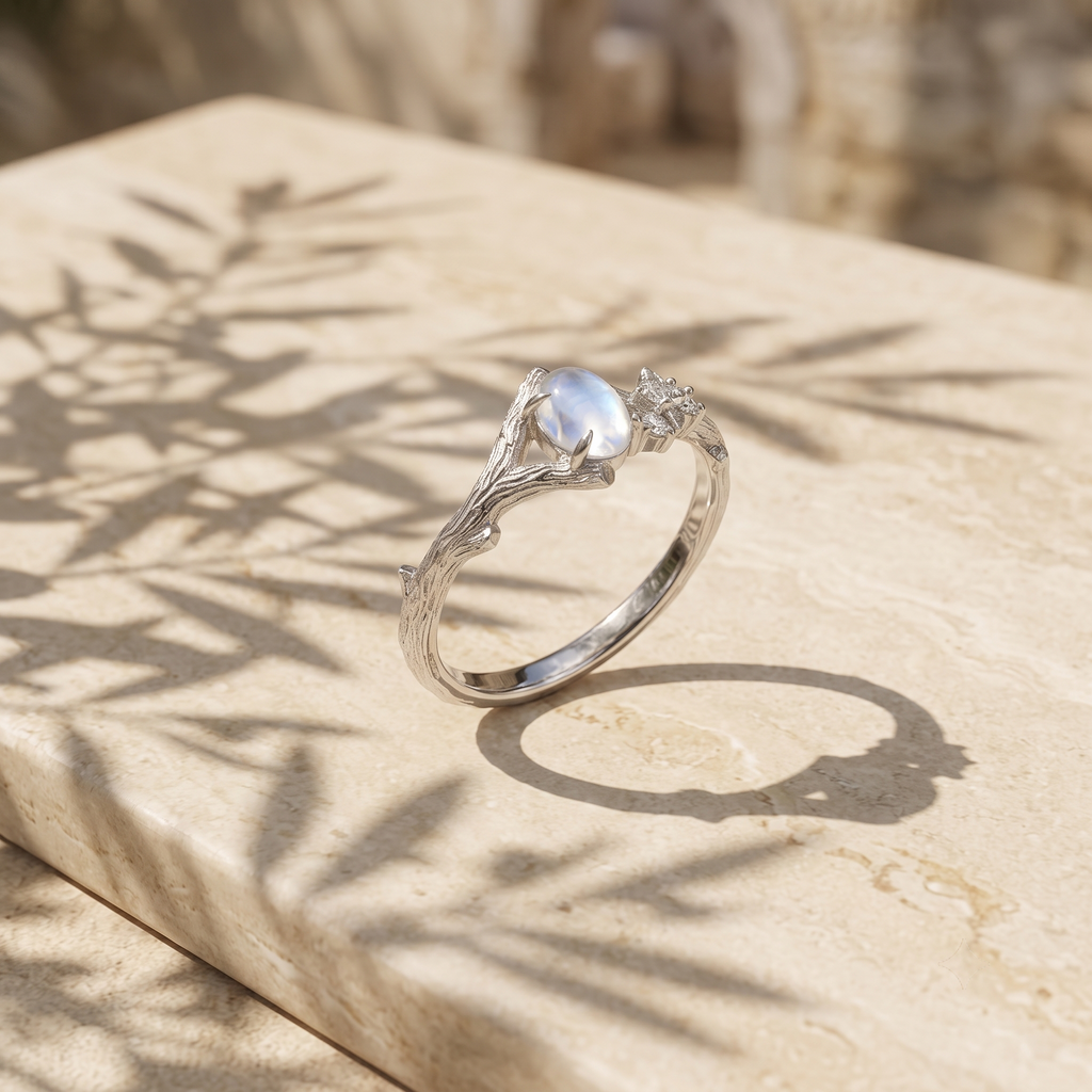 Aube Moonstone Ring