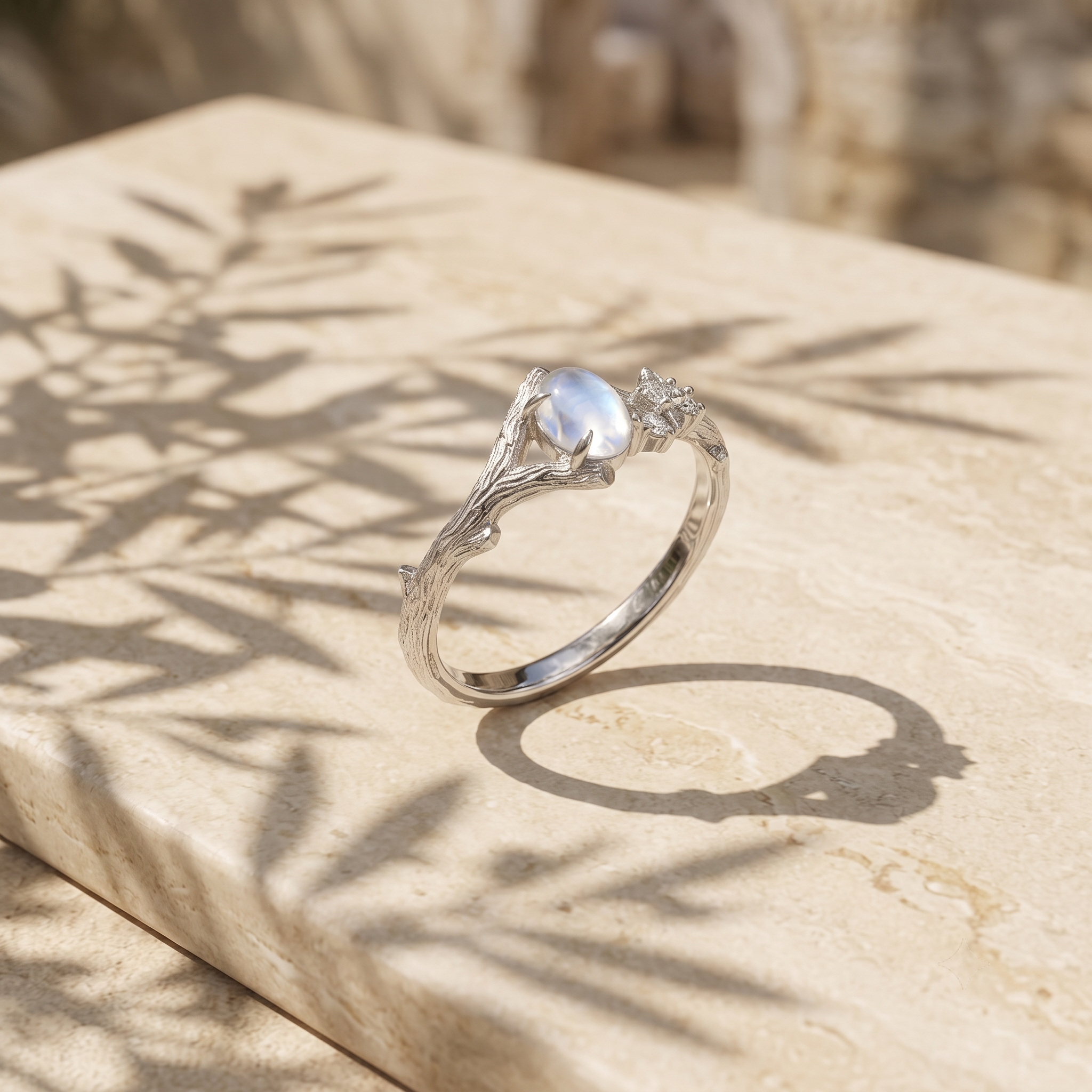 Aube Moonstone Ring