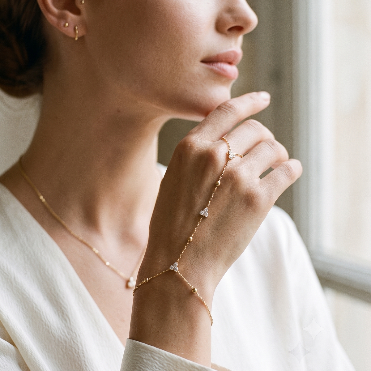 Aurélia Hand Chain Bracelet