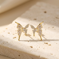 Papillon Crystal Stud Earrings